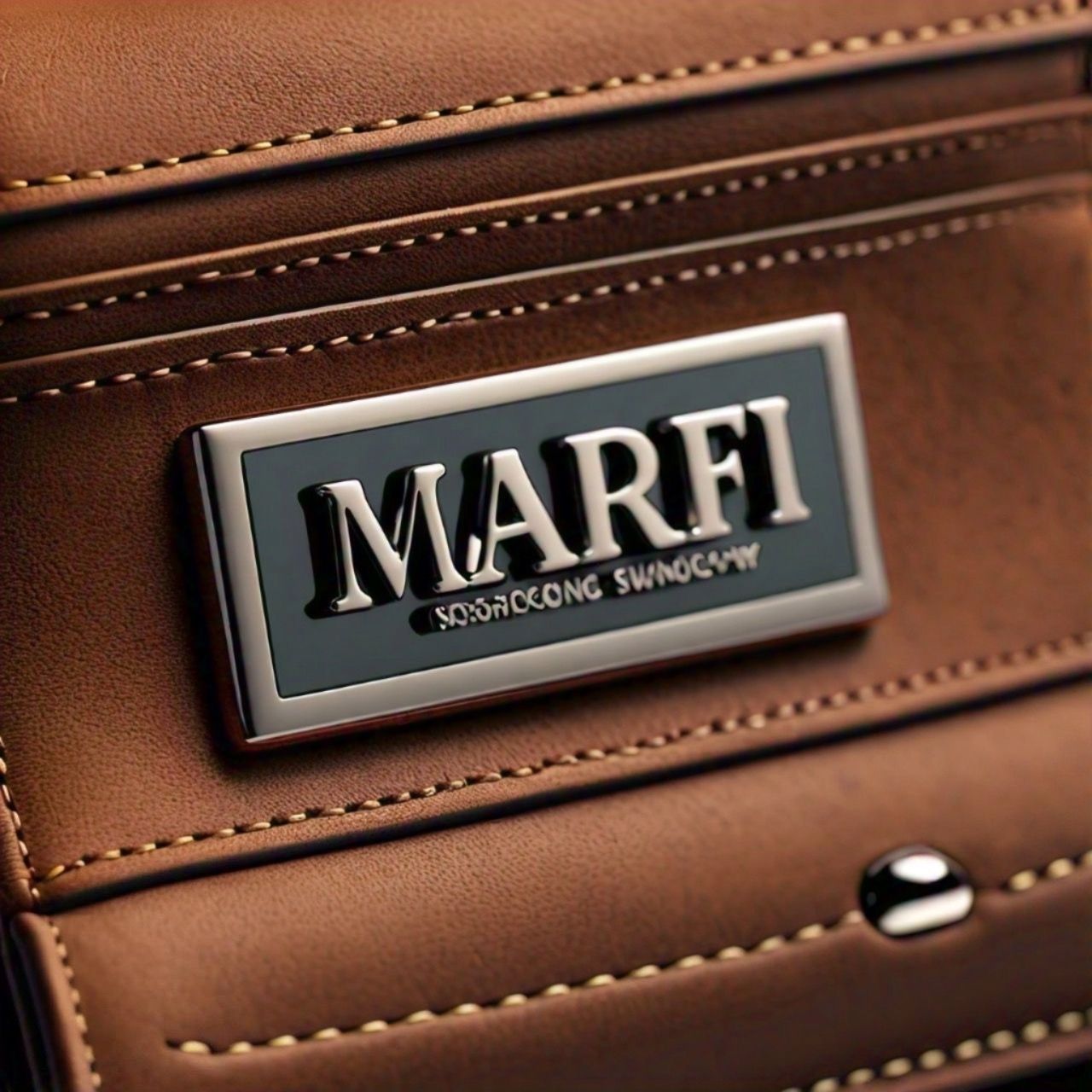 MARFI Leather Crossbody Sling Bag - Vintage Tan Handcrafted Utility Waist Bag